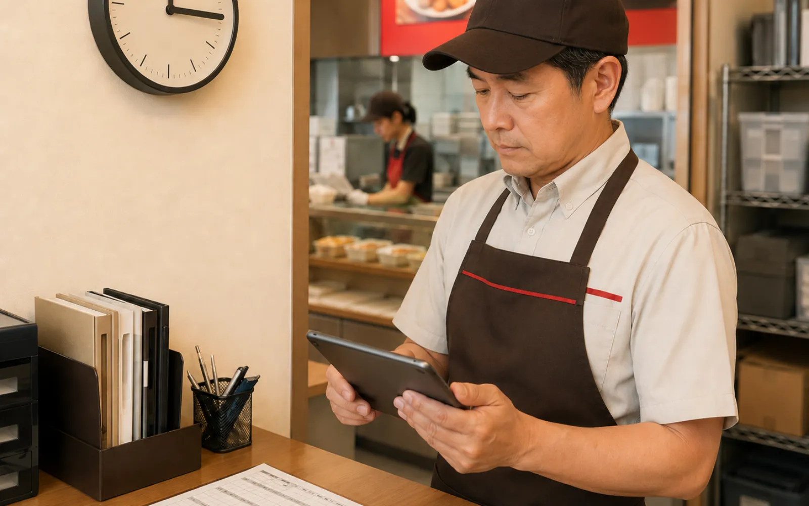 人時売上を確認するほっともっとオーナーのイメージ