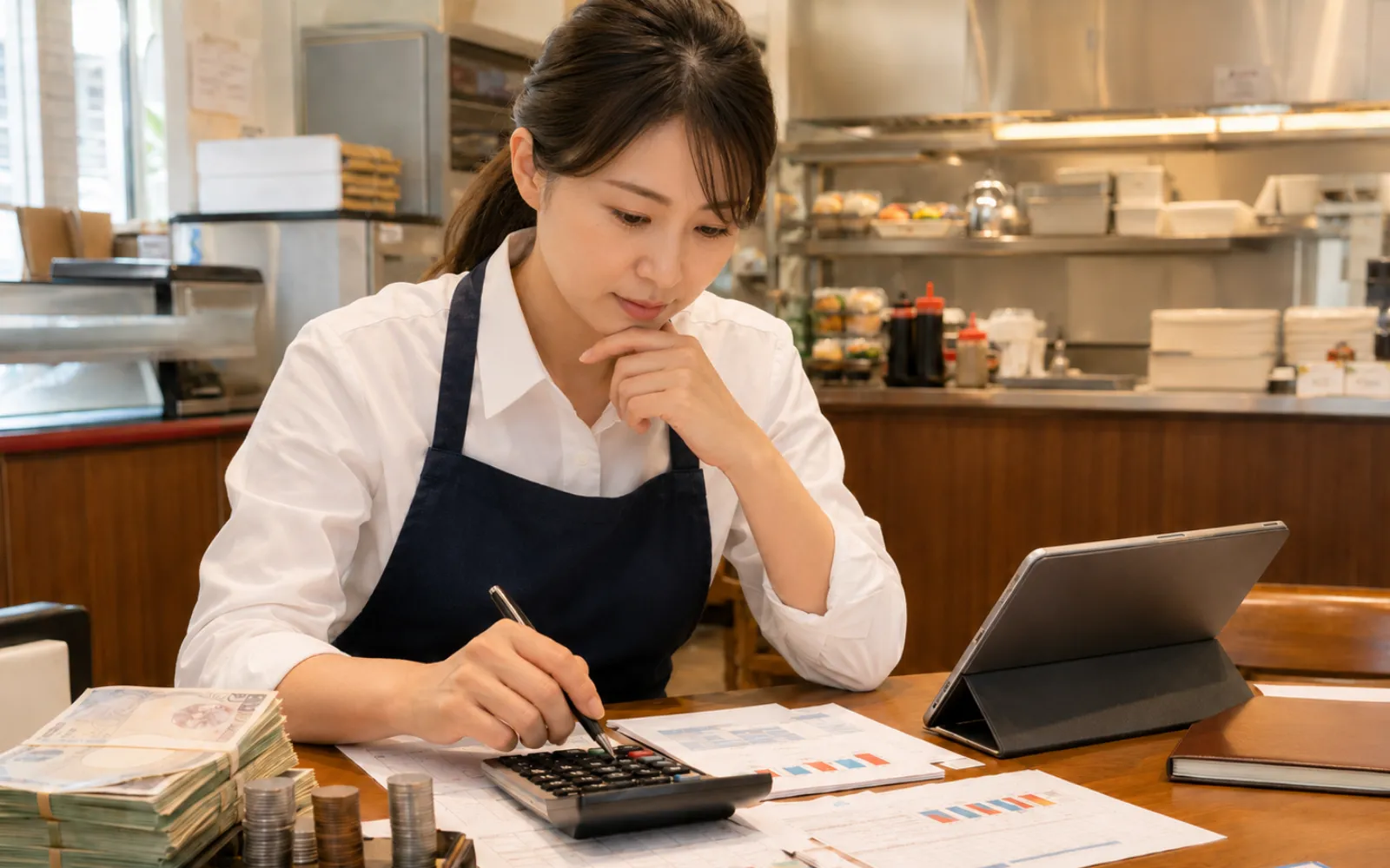 ほっともっと店長の給与設計を考えるオーナーのイメージ