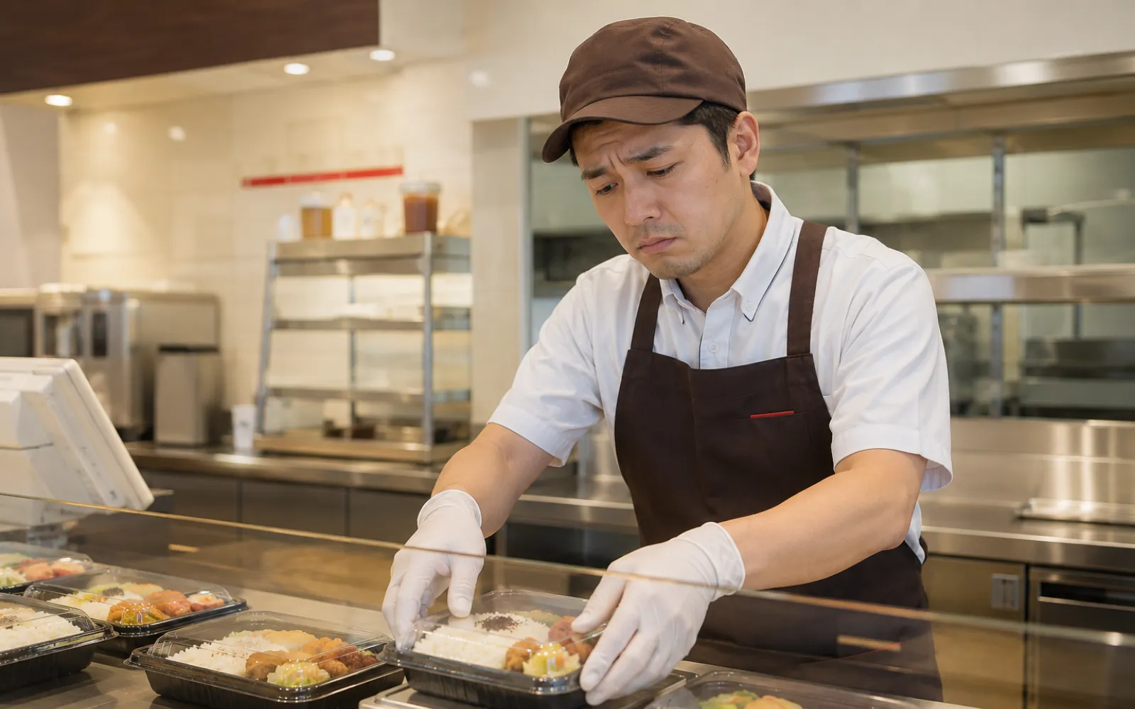 店に入りすぎて疲弊するほっともっとオーナーのイメージ