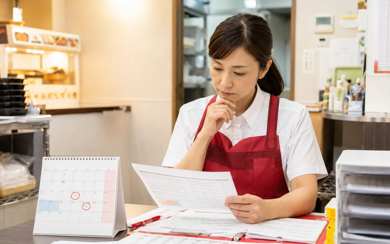 有給休暇のルールを確認するほっともっとオーナーのイメージ
