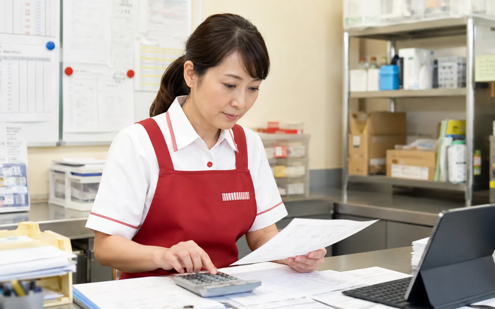 有給休暇の賃金計算を確認するほっともっとオーナーのイメージ