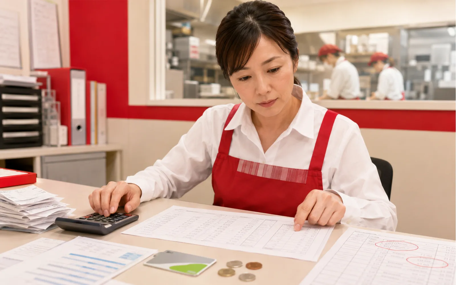 交通費が社会保険料の計算に含まれることを確認するほっともっとオーナーのイメージ