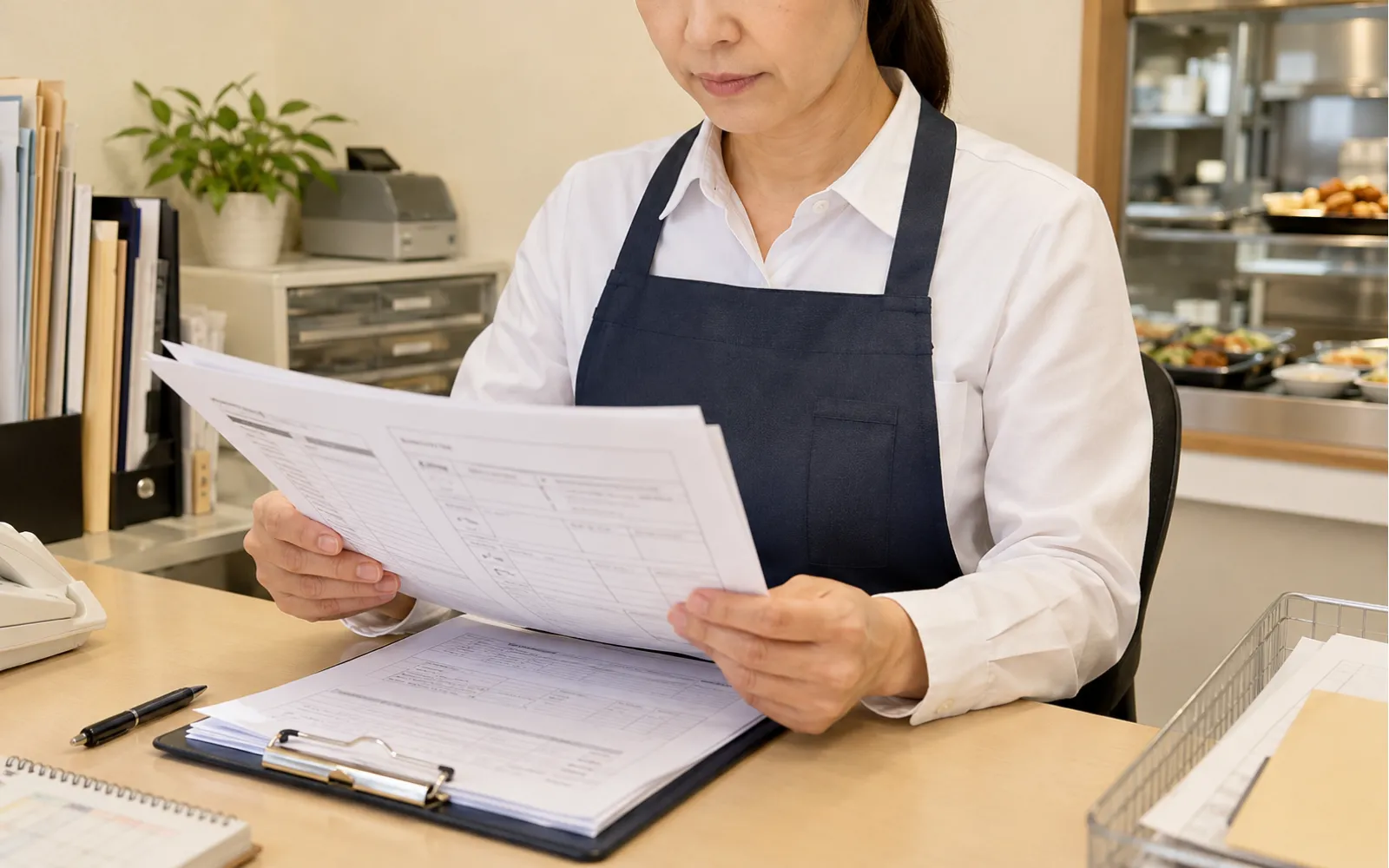 36協定の基本を書類で確認するほっともっとオーナーのイメージ