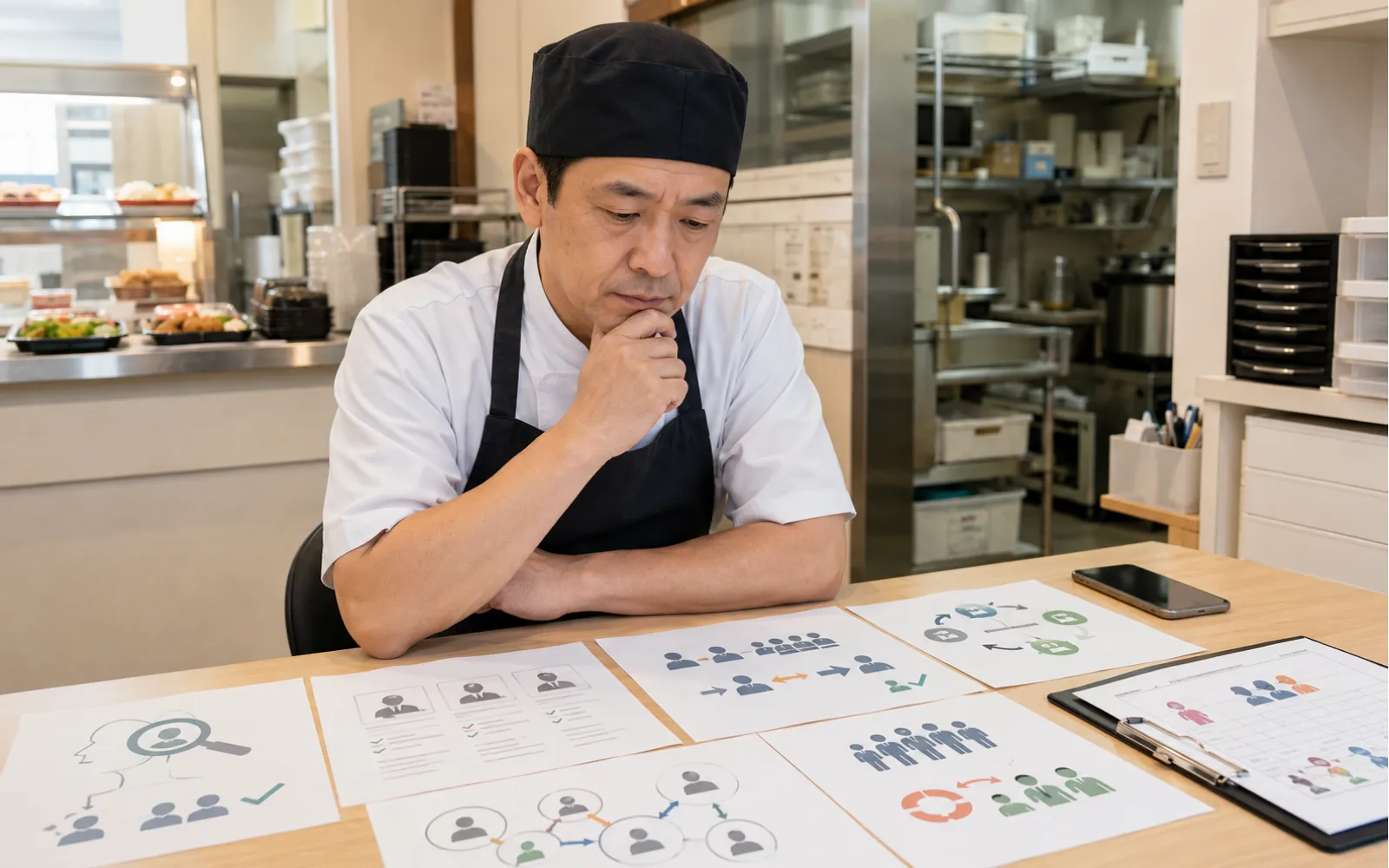 採用・定着について考えるほっともっとオーナーのイメージ